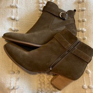 Bass suede booties